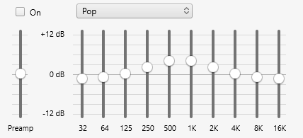 10-Pop EQ Setting