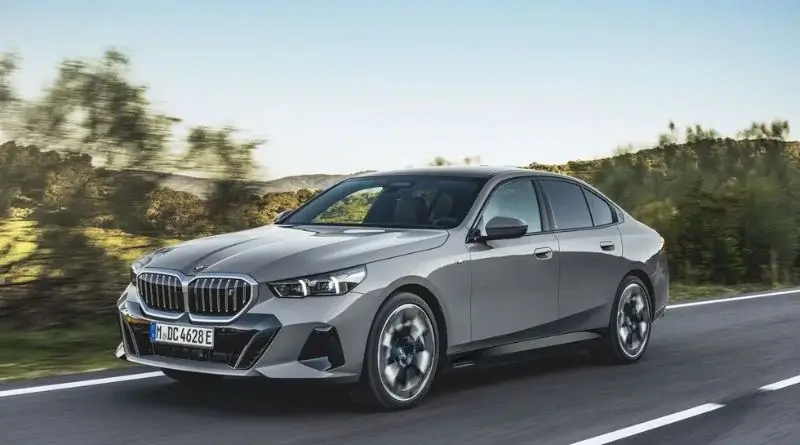 2024 BMW i5 Sedan on road